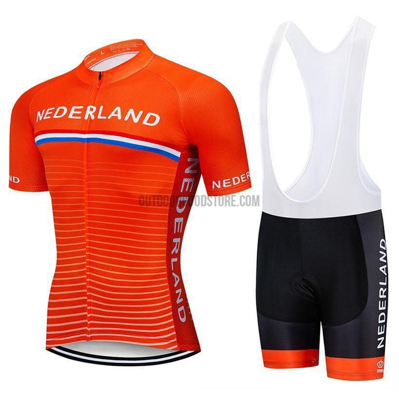 Elegantie Classificeren Dekking Nederland Netherlands Pro Retro Short Cycling Jersey Kit – Outdoor Good  Store