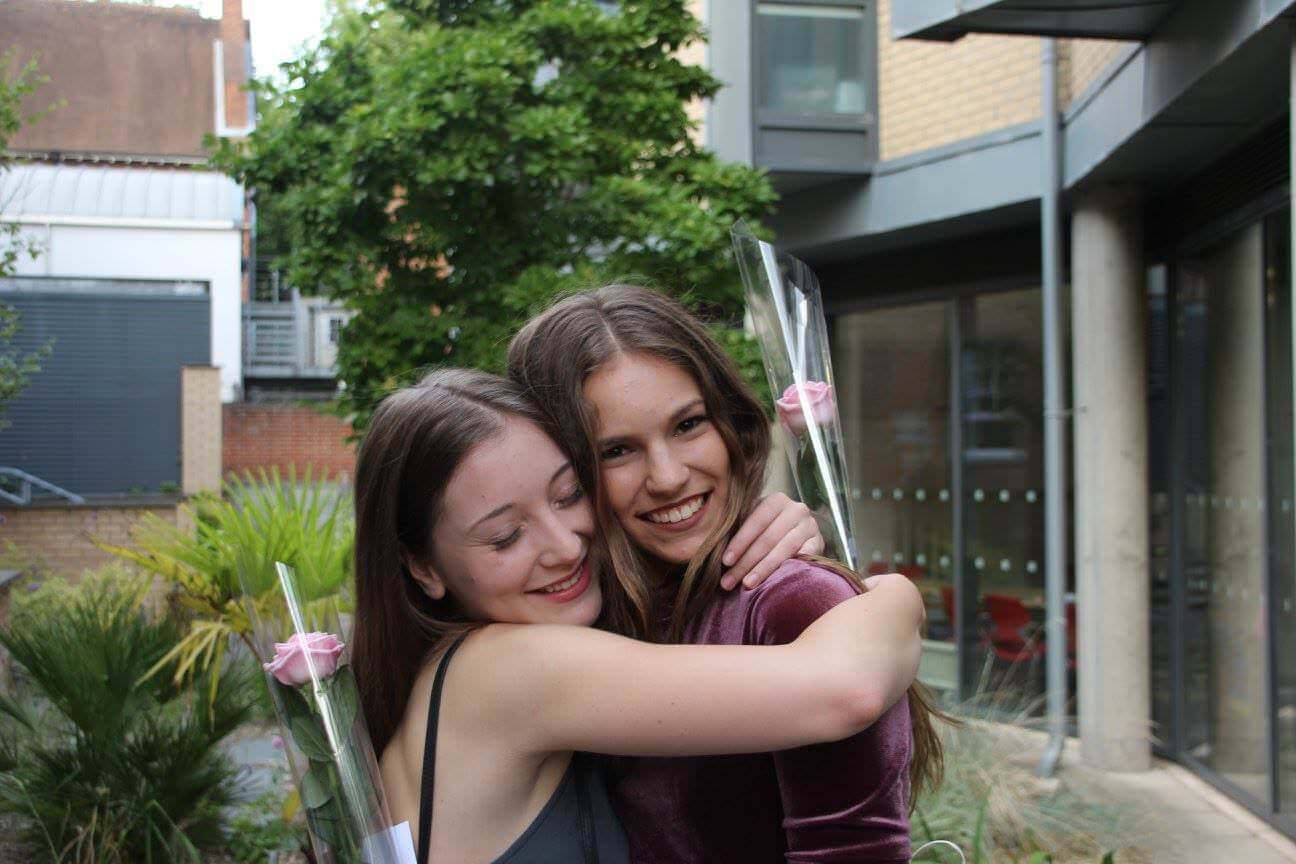 Two summer school students in Oxford