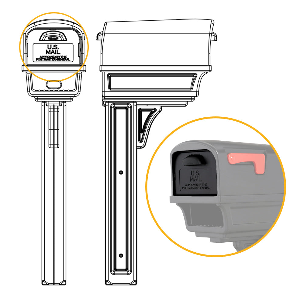 Plastic Replacement Door Mailboxes Outlet