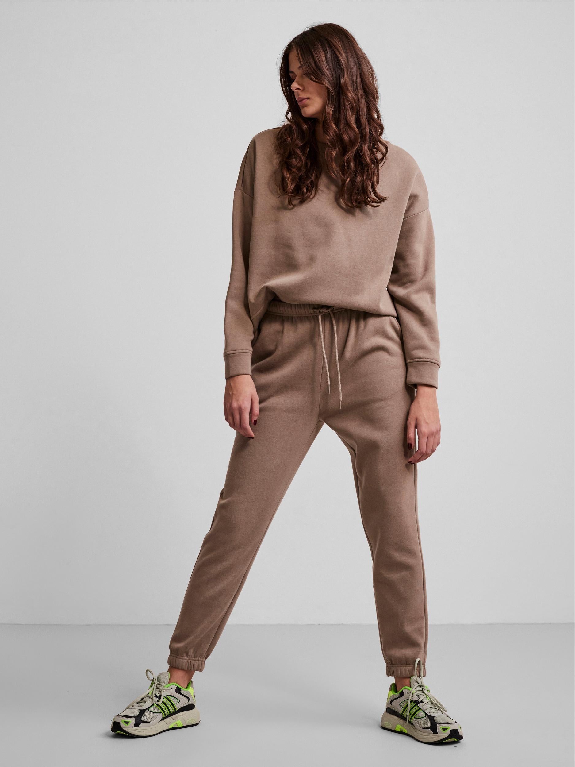 tråd fungere syre Pieces Chilli Sweat Pants - Sand - Thisseason.dk
