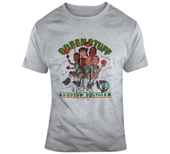 celtics green stuff t shirt