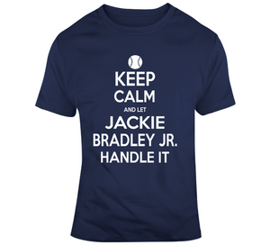 Jackie Bradley Jr Keep Calm Boston Baseball Fan T Shirt