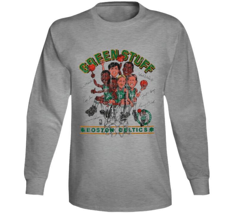 celtics green stuff t shirt