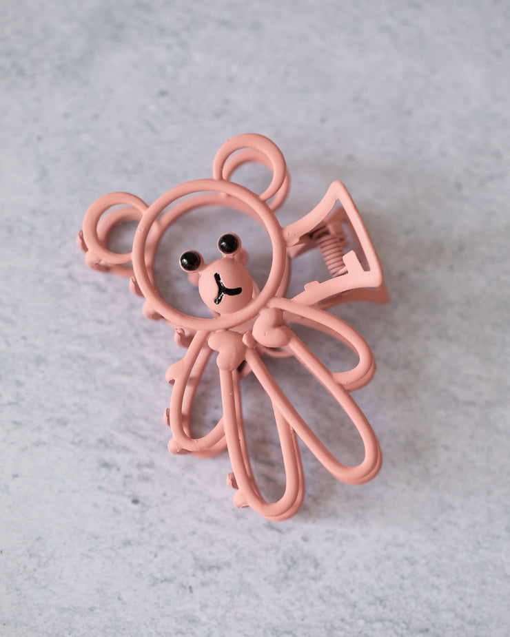 Metalna šnala Teddy Bear Claw Hair Clip Rosen Lunatik 