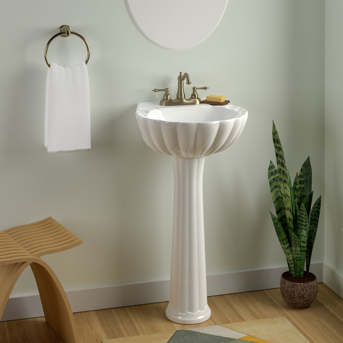 Bali Pedestal Lavatory — Barclay Products Limited