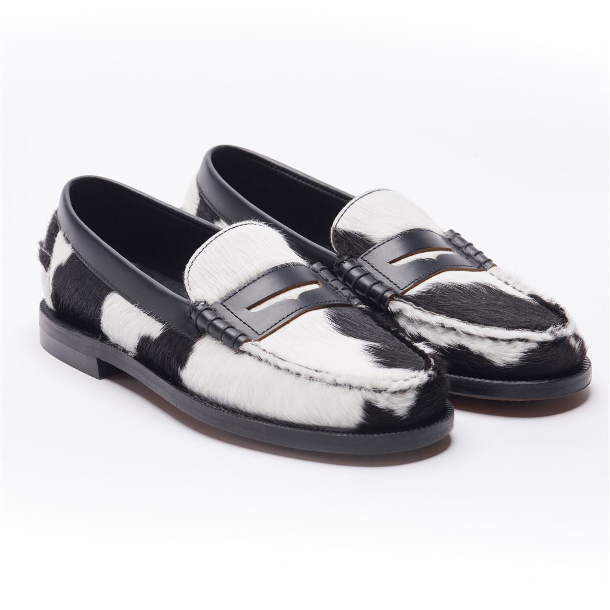 sebago black loafers