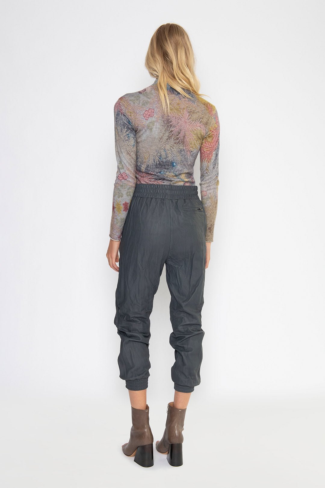 LEATHER JOGGER PANT, GRAPHITE – Burning Torch Online Boutique