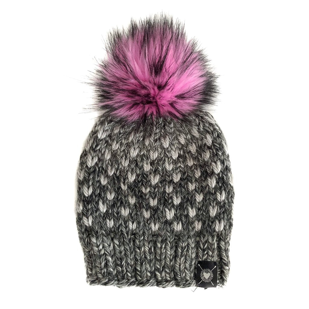 Nicki Chicki - Tiny Hearts Faux Fur Beanie Hat (It's Electric)