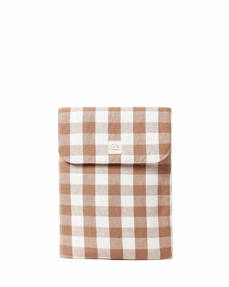 Loeffler Randall - Mary Laptop Case (Cream/Brown Gingham)