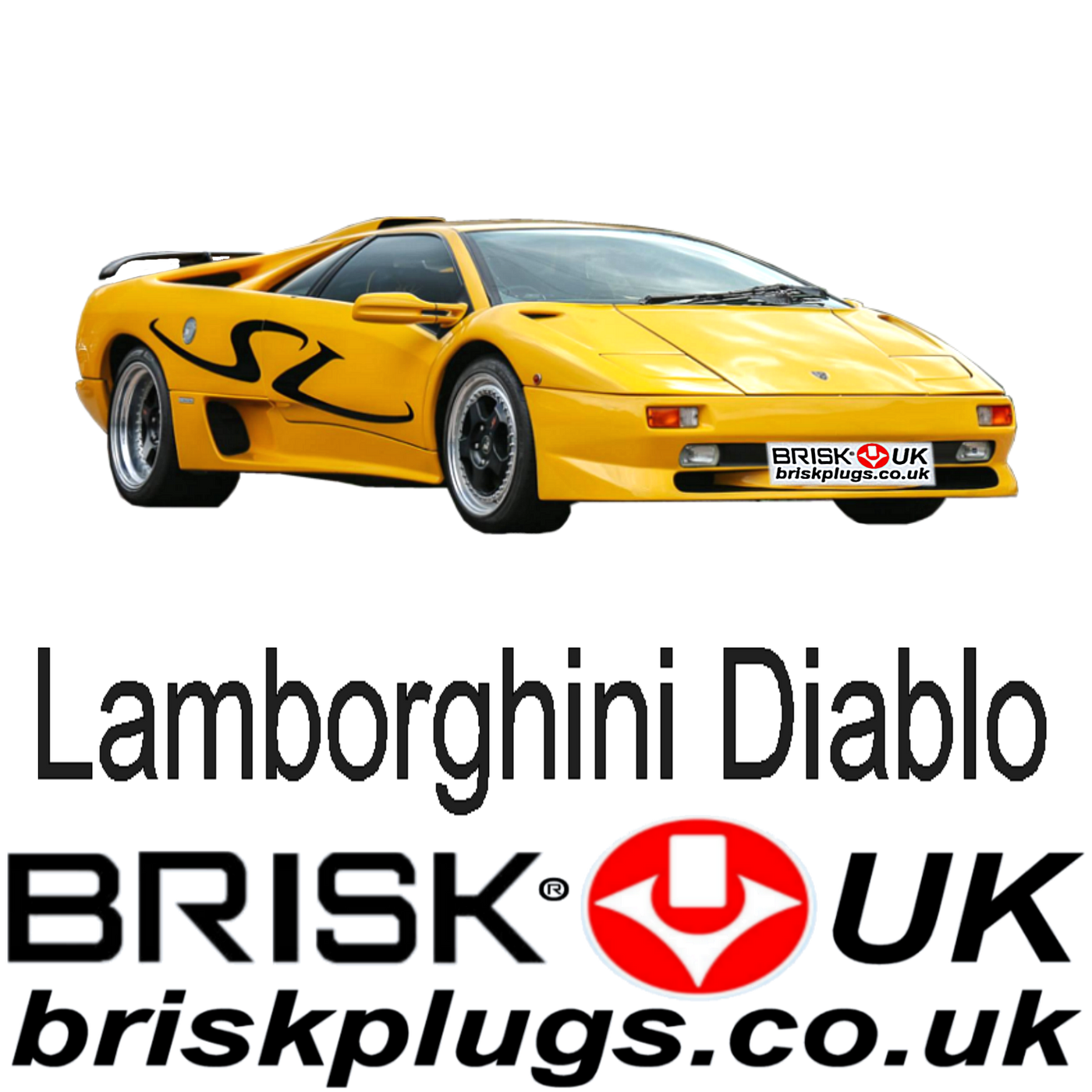 Lamborghini Diablo Spark Plugs SV VT SE V12 90-02 Brisk Racing UK –  