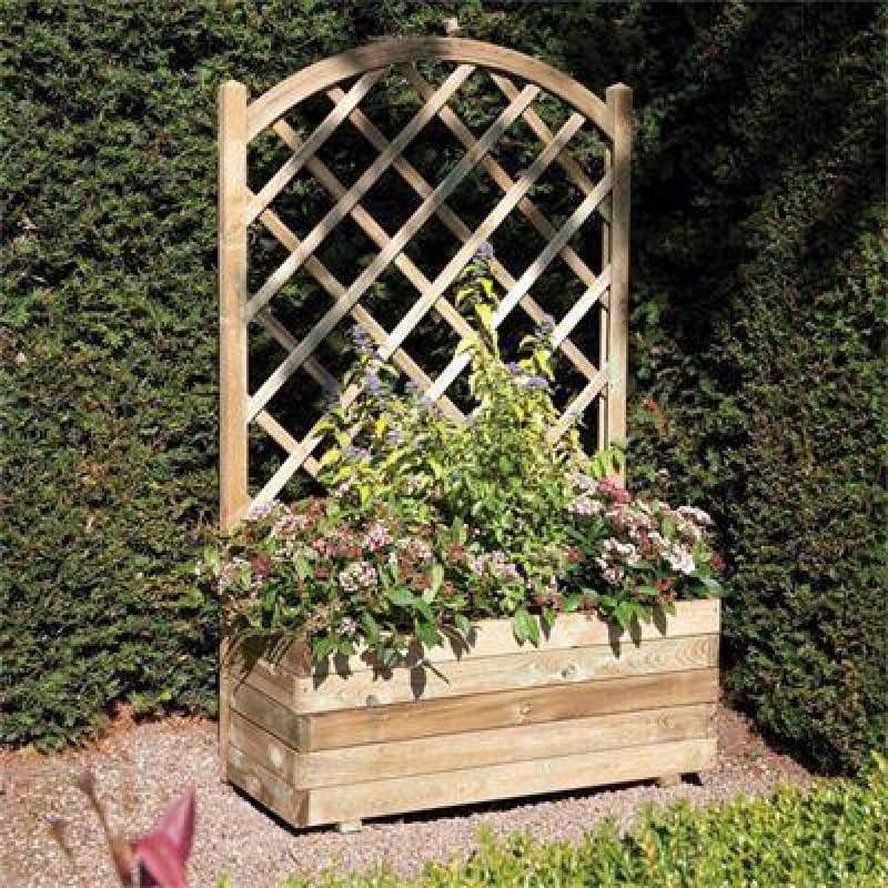 Rowlinson Rectangular Planter and Lattice Garden Online