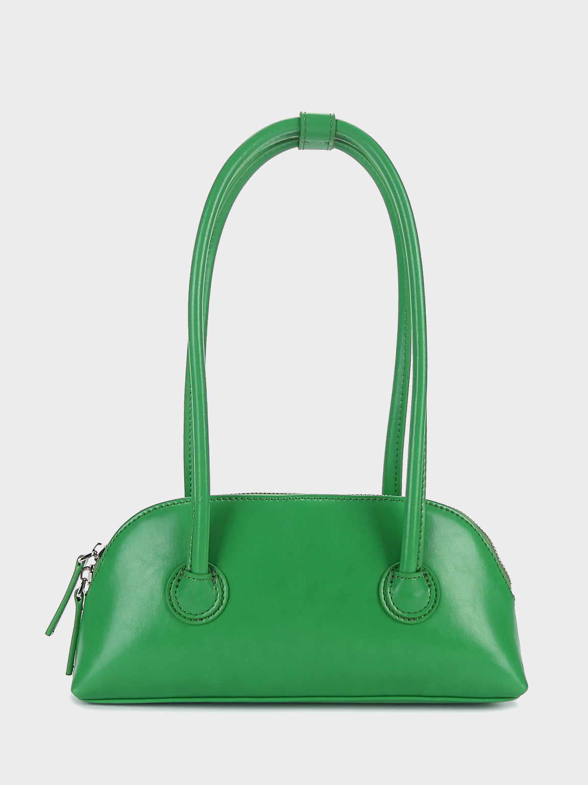 Women's Leather Shoulder Bag 90's Baguette Bag Hobo Bag Shell bag – POPBAE