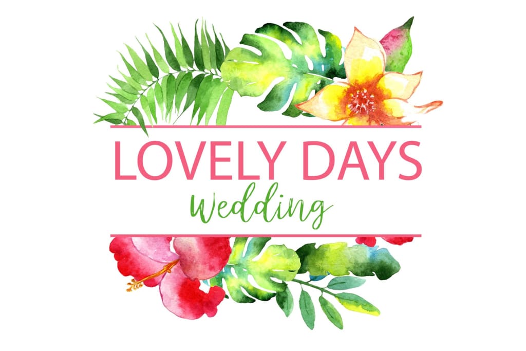 Logo With Bright Tropical Flowers Watercolor Png Watercolorpng