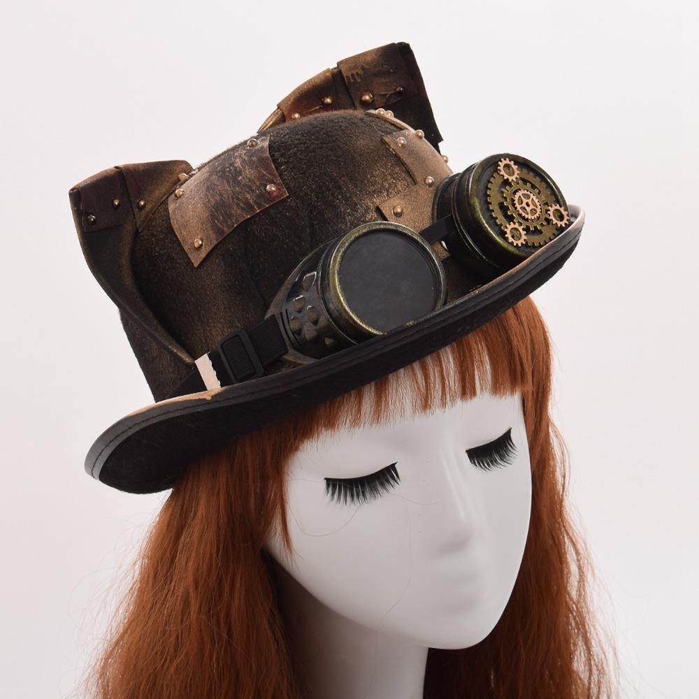 Steampunk Cat Ear Lady's Hat | Frontier Punk | Steampunk Accessories