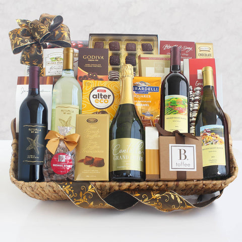 California Sierra Grandeur Wine Gift Basket