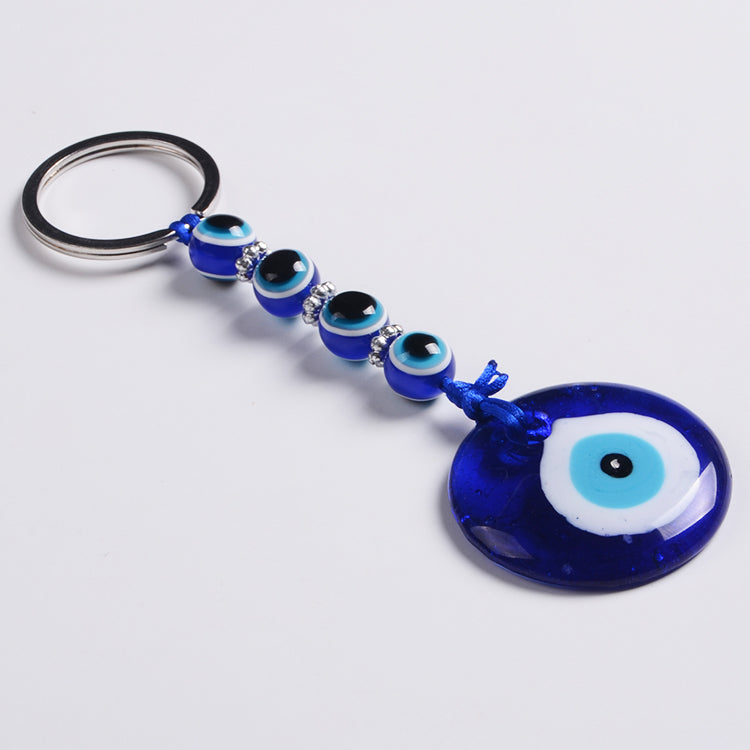 Evil Eye Key Chain w/ Beads