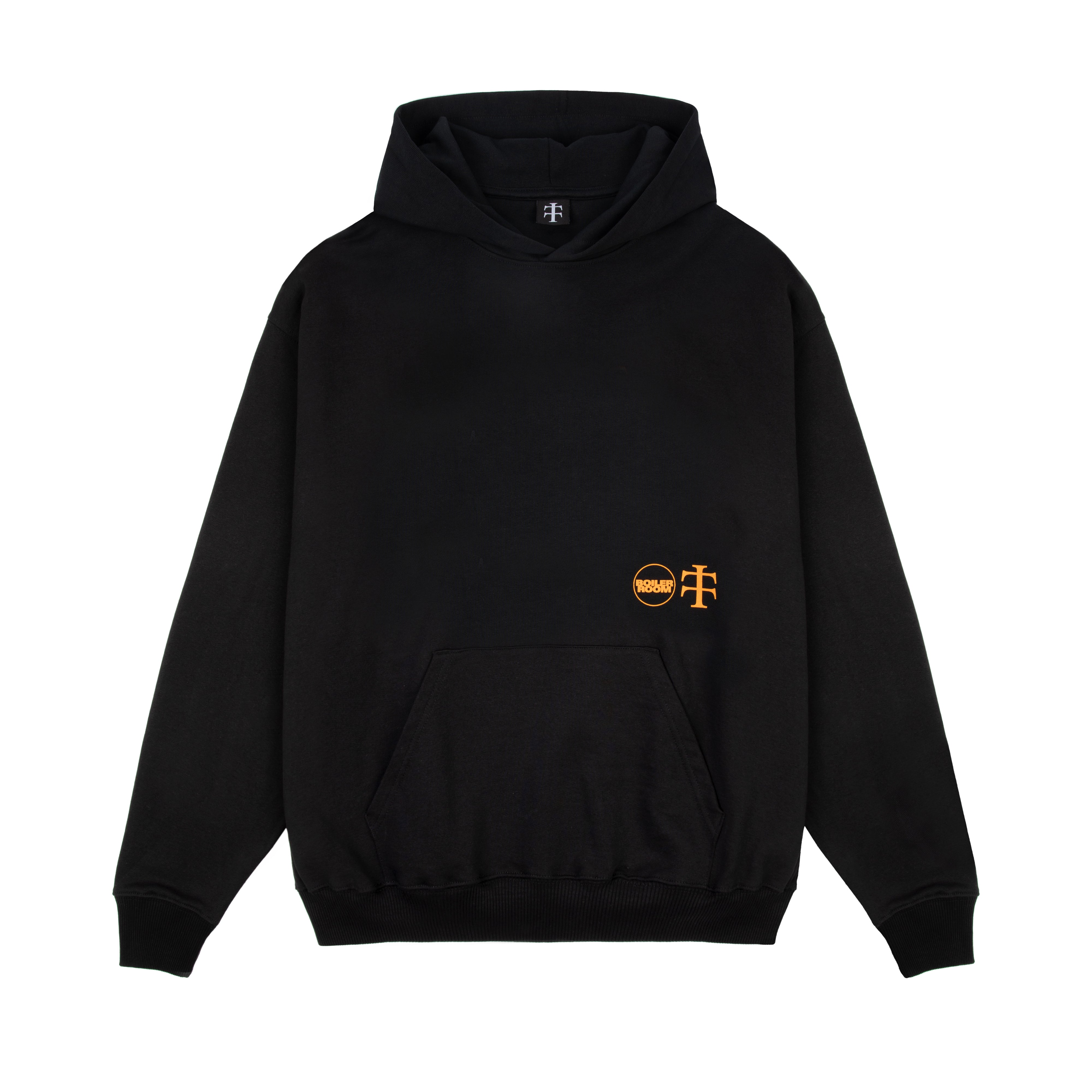 オーバーサイズシルエット新品未使用 BOILER ROOM LOGO HOODIE BLACK L