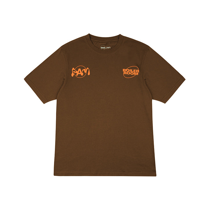 Boiler Room x PAM Melbourne T-Shirt Brown - BOILER ROOM