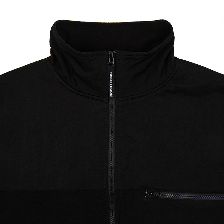 Granite Fleece Jacket Black - BOILER ROOM