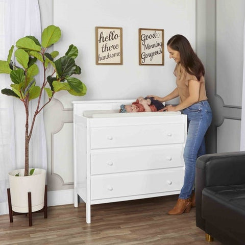 Mega Babies features a changing table