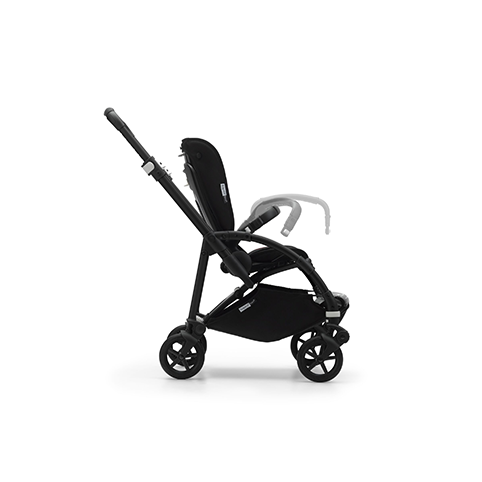 Bugaboo Bee 6 Bee stroller - black skeleton cradle and black stroller with  white canopy