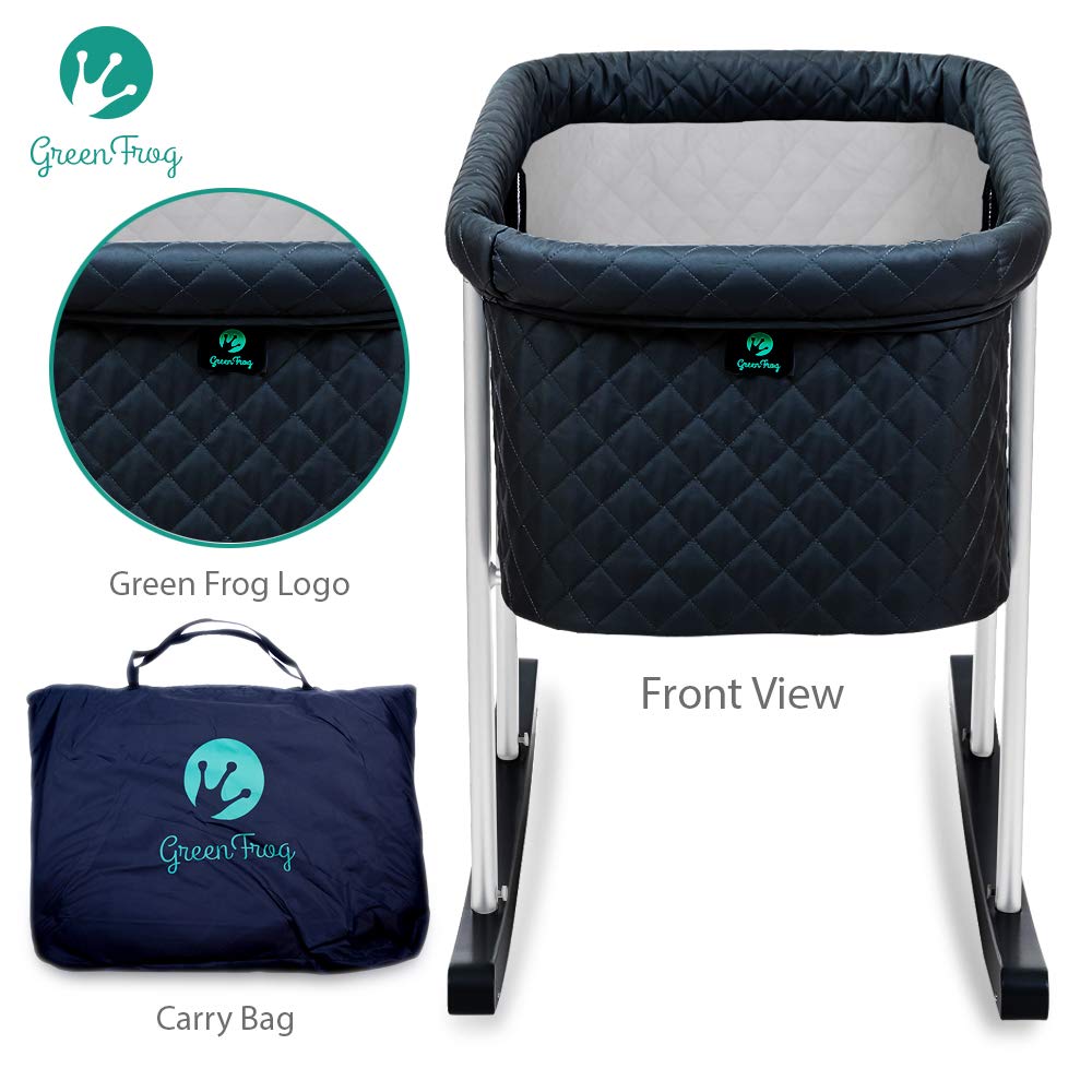 green frog baby bassinet