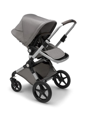 Bugaboo Fox 3 Mineral Collection bassinet and seat stroller Mineral  collection washed black sun canopy, mineral collection washed black  fabrics, black chassis