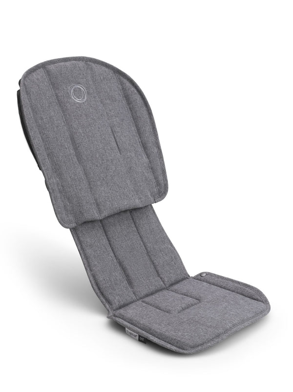 Bugaboo Cameleon 3 Plus seat and bassinet stroller Grey mélange sun canopy,  grey mélange fabrics, black chassis