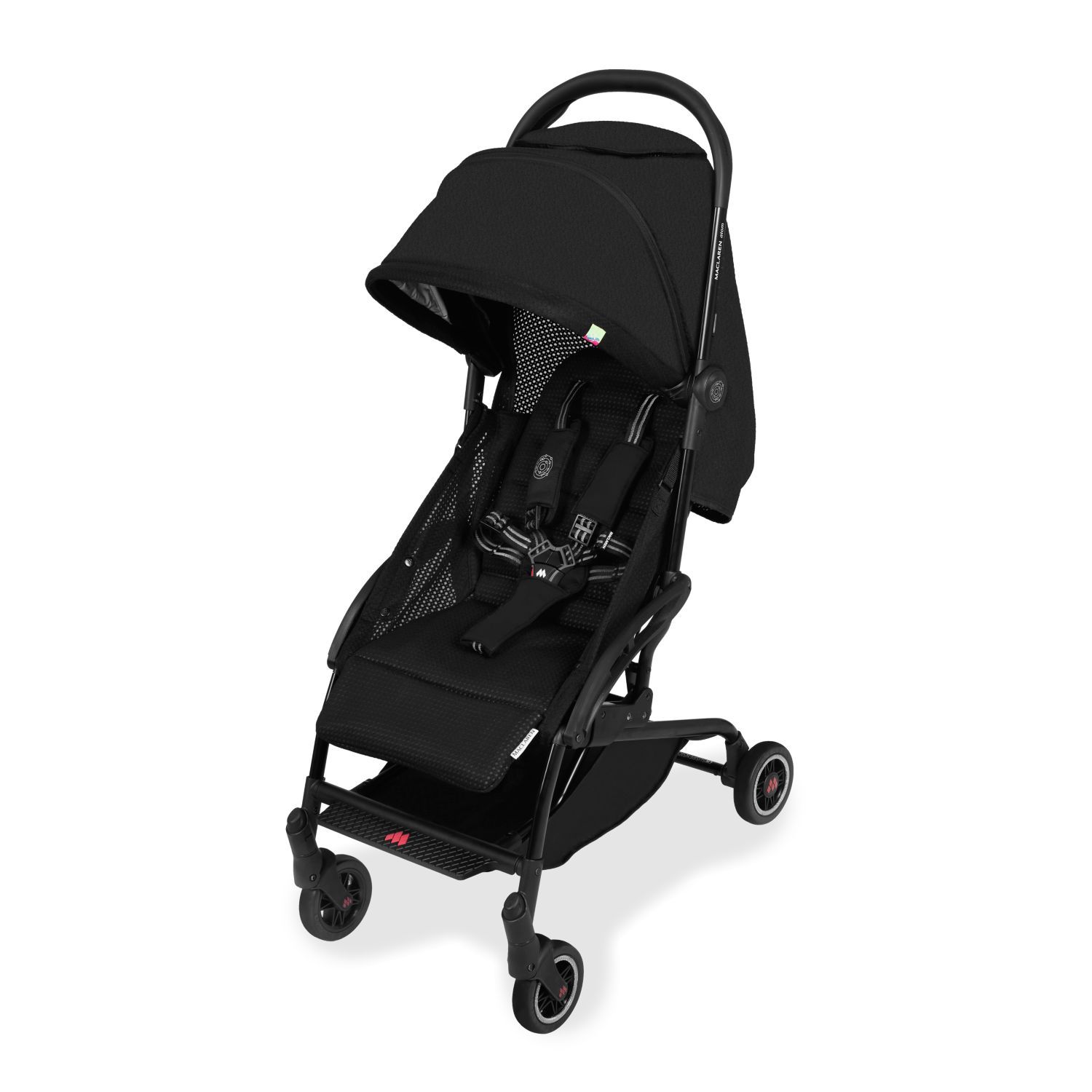 maclaren stroller pink and black