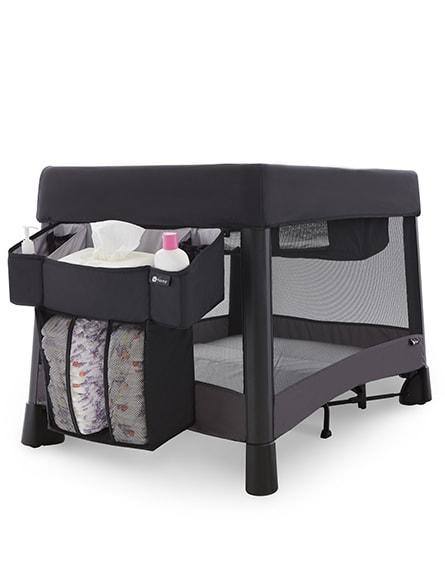 pack and play diaper storage