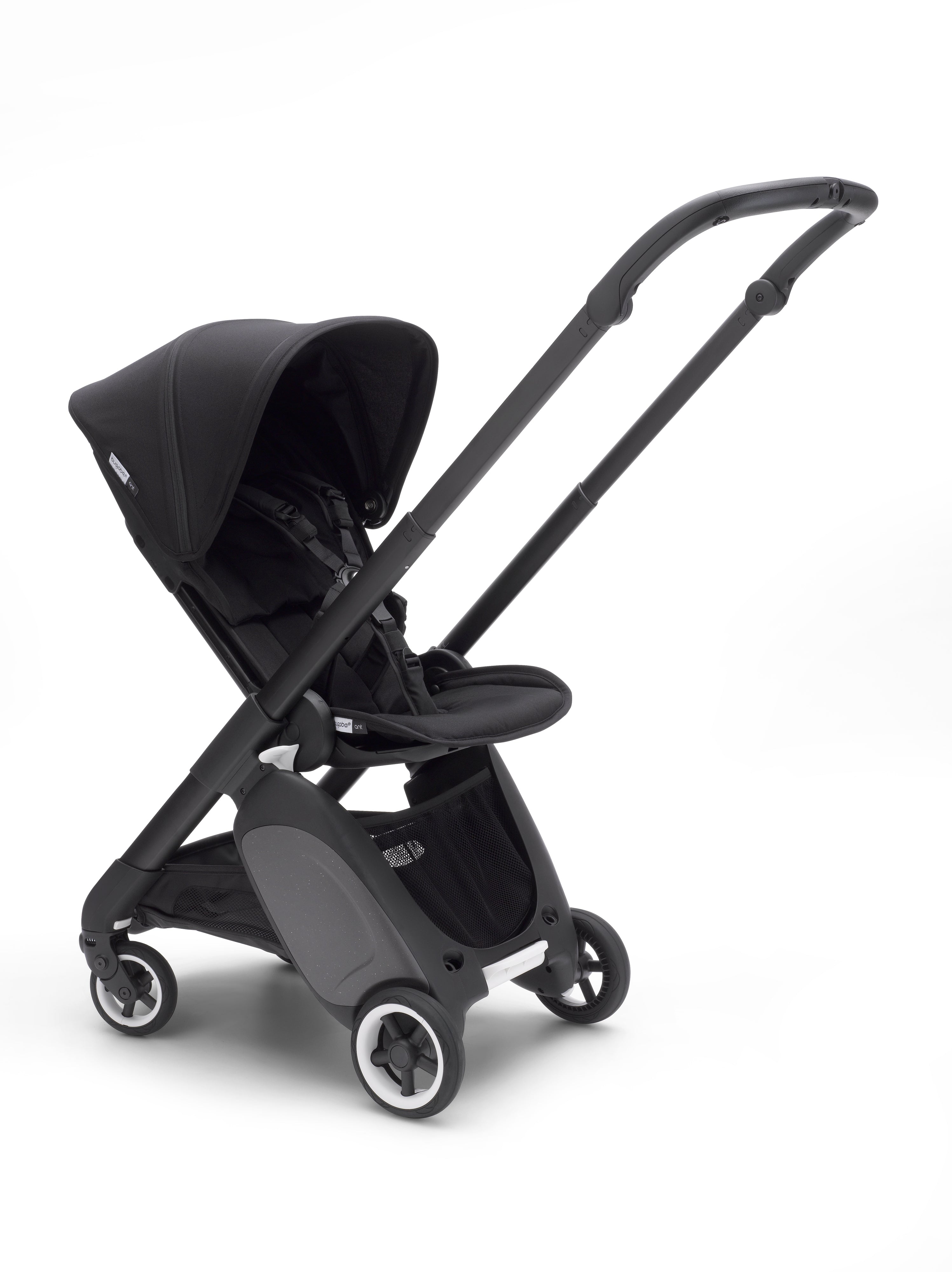 black lightweight stroller