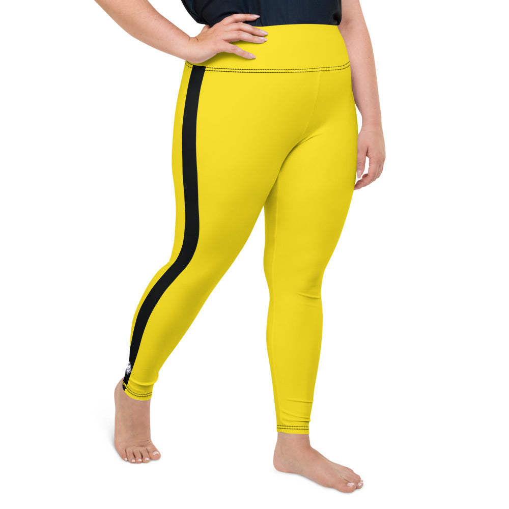 Womens Plus Sized High Waist Leggings Tights For NoGi Jiu-Jitsu Judo MMA Wrestling