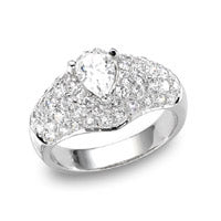 pear shaped diamond ring