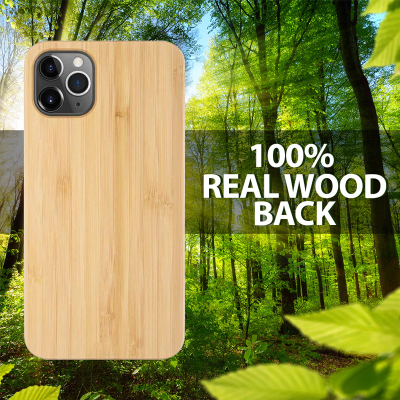 100% real wood back