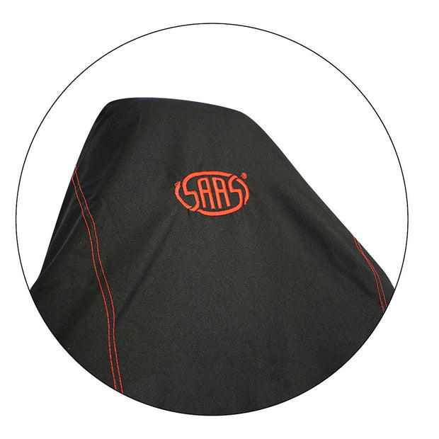 Seat Cover Throw Black SAAS Red Logo Large 1Pc