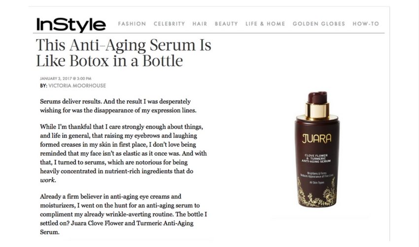 Instyle clove anti-aging serum article 