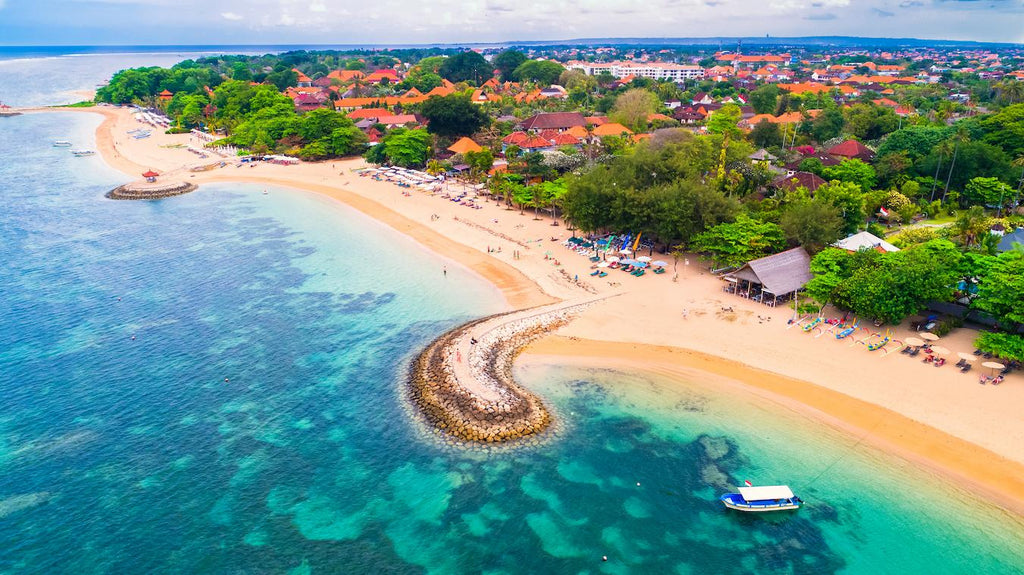 a bird's eye view of a colorful tropical beach east timor indonesian government so many islands high tide more islands east nusa tenggara new guinea indonesia lost largest island two islands in indonesia land masses indonesia nation's capital indonesia only half