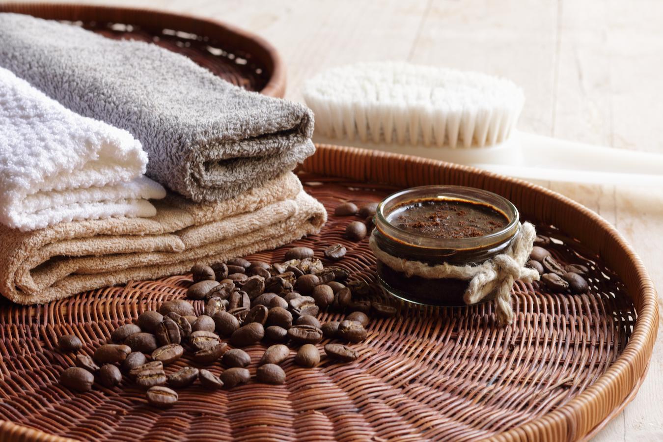 a coffee body scrub and bath towels lemon juice healthier environment unhealthy diet medically reviewed skin detox