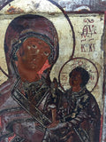 Madonna Russian 18th Century Icon On Panel