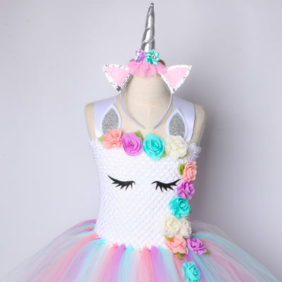 rainbow unicorn birthday dress
