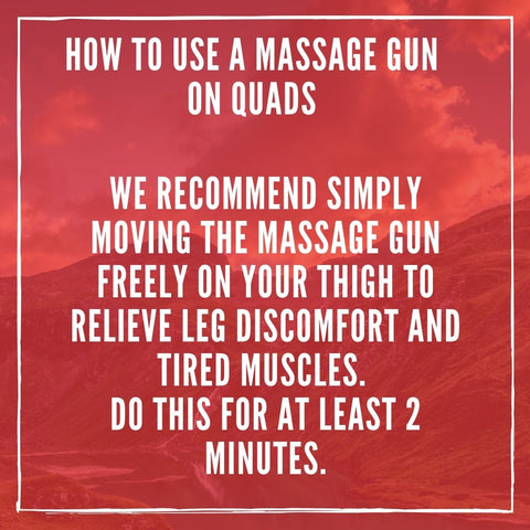 How to use a massage gun on your legs