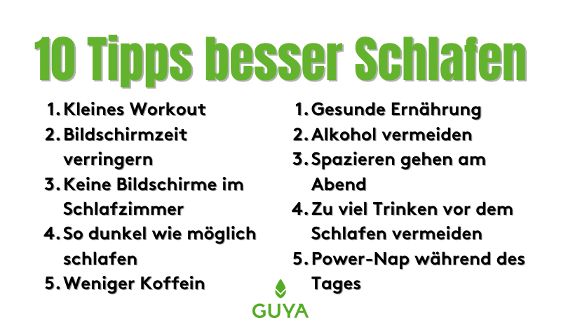 10 Tipps Besser Schlafen