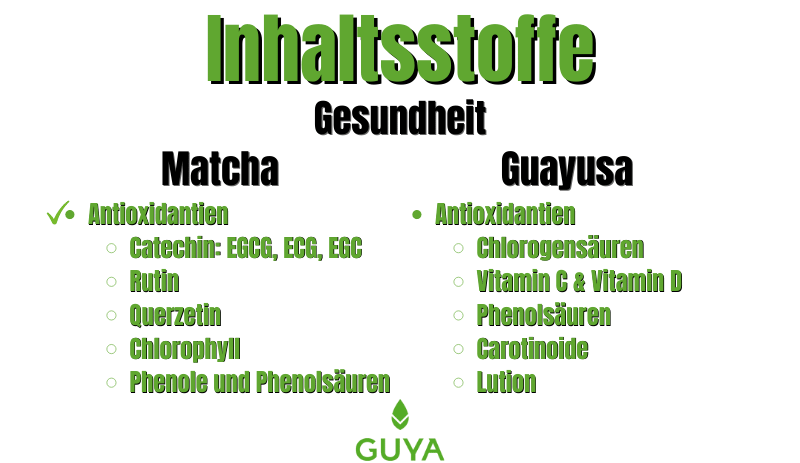 Inhaltsstoffe gesündester Tee, grüner Tee gesund