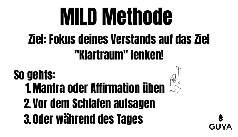 Luzides Träumen lernen MILD Methode