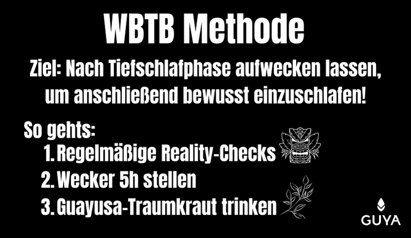 Luzides Träumen lernen WBTB Methode mit Traumkraut