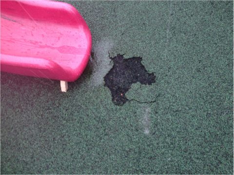 damaged poured in place surfacing