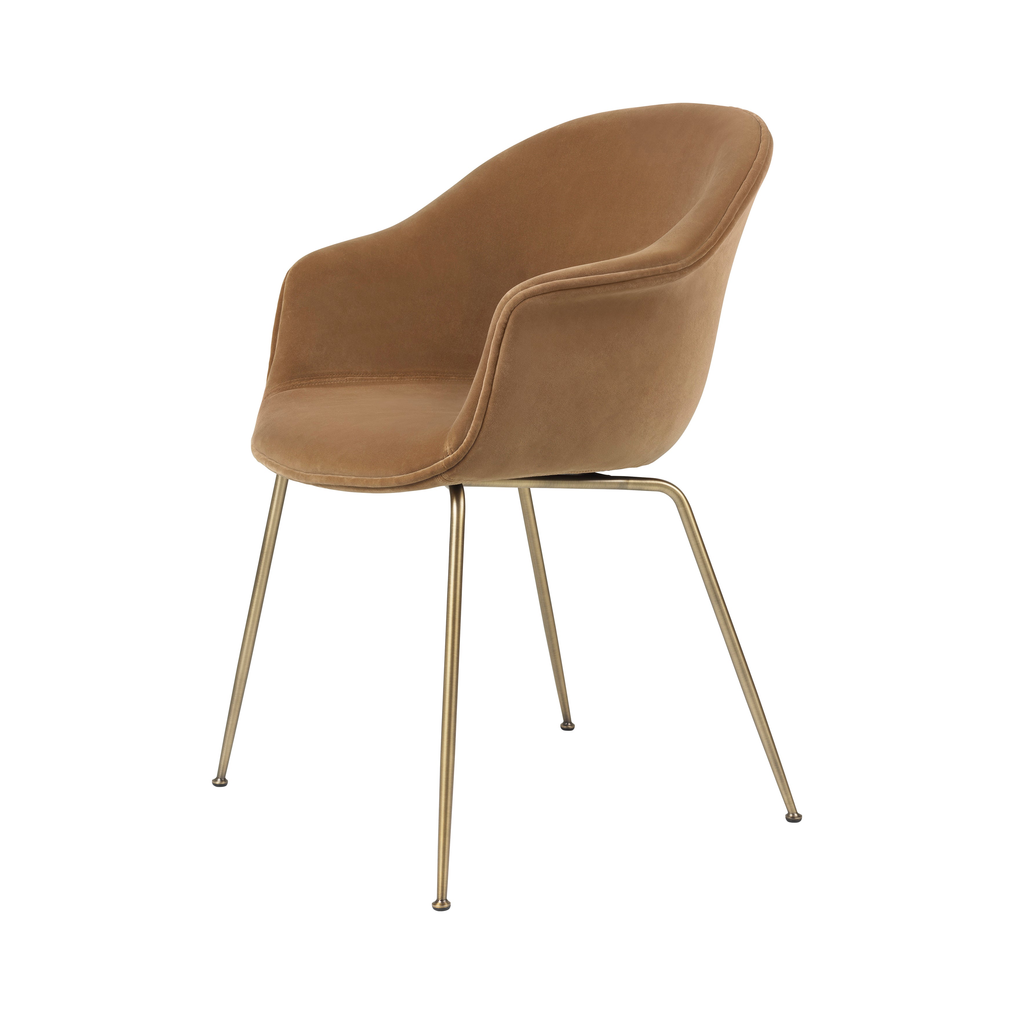 Bat Dining Chair: Conic Base + Fully Upholstered