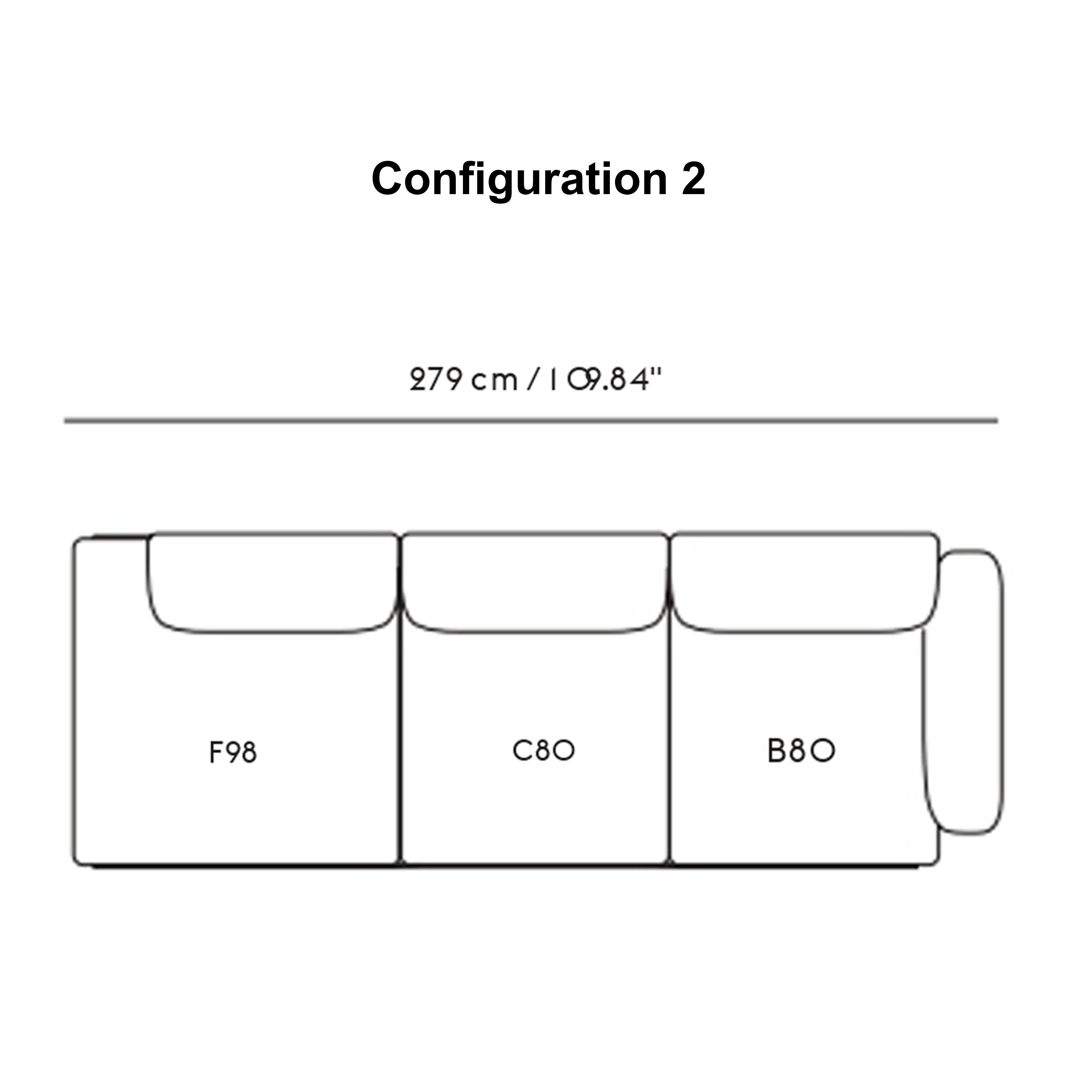 3-Seater In Situ Modular Sofa