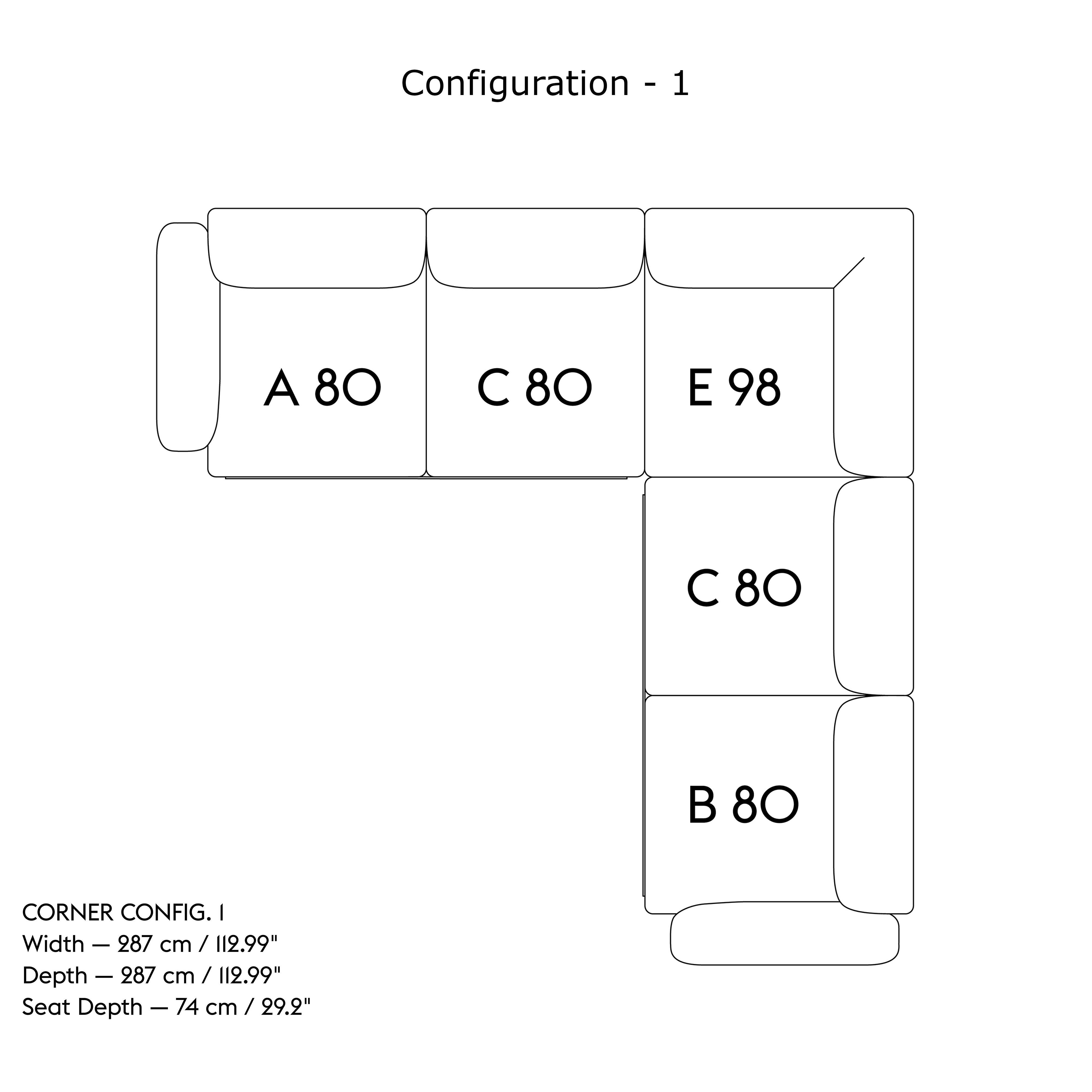Corner In Situ Modular Sofa