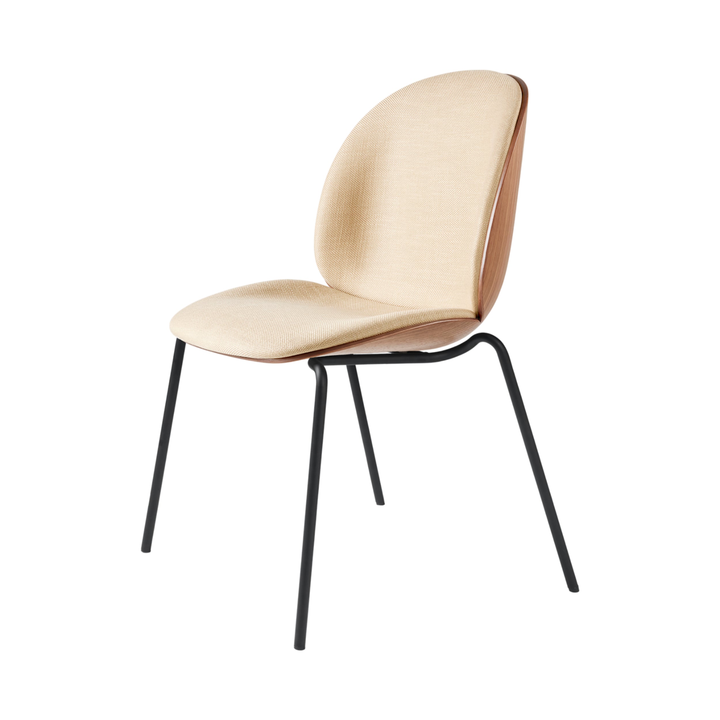 Smederij Werkelijk kussen Beetle Dining Chair Veneer Shell: 4-leg Stackable + Front Upholstered | Buy  Gubi online at A+R